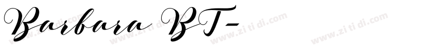 Barbara BT字体转换